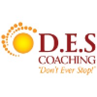 DES Coaching logo, DES Coaching contact details