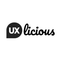 UXlicious logo, UXlicious contact details