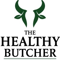 The Healthy Butcher logo, The Healthy Butcher contact details