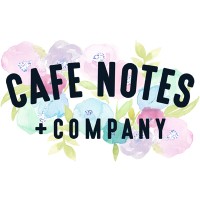 Cafe Notes + Company logo, Cafe Notes + Company contact details