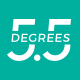 5.5 Degrees logo, 5.5 Degrees contact details