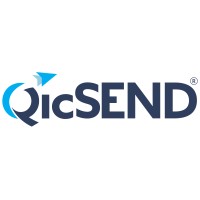 QicSEND logo, QicSEND contact details