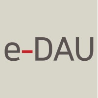 e-DAU logo, e-DAU contact details