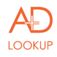 A+D Lookup logo, A+D Lookup contact details