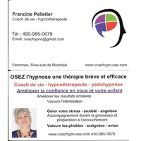 Francine Pelletier Maître-Hypnothérapeute et Coach professionnelle certifiée PNL logo, Francine Pelletier Maître-Hypnothérapeute et Coach professionnelle certifiée PNL contact details