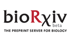 BioRxiv logo, BioRxiv contact details