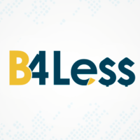 B4 Less logo, B4 Less contact details