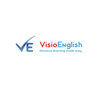 VisioEnglish logo, VisioEnglish contact details