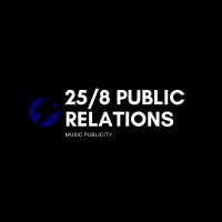 25/8 PR logo, 25/8 PR contact details