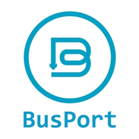 BusPort logo, BusPort contact details