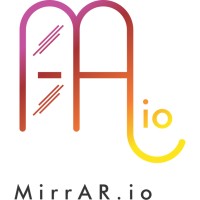 MirrAR.io logo, MirrAR.io contact details