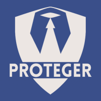 PROTEGER logo, PROTEGER contact details