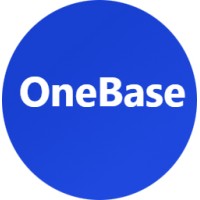 OneBase logo, OneBase contact details