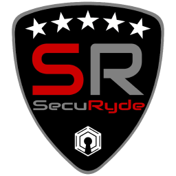 SecuRyde logo, SecuRyde contact details