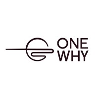 ONE WHY logo, ONE WHY contact details