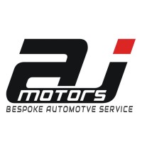 AJ Motors logo, AJ Motors contact details