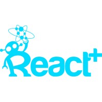 ReactPlus logo, ReactPlus contact details