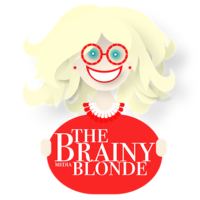 The Brainy Blonde Media logo, The Brainy Blonde Media contact details