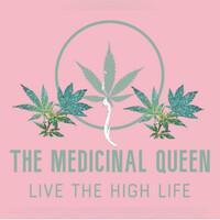 The Medicinal Queen logo, The Medicinal Queen contact details