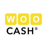 WOO cash logo, WOO cash contact details