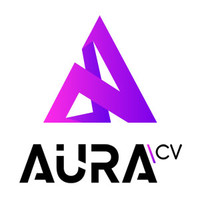 AuraCV logo, AuraCV contact details