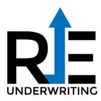 R.E. Underwriting logo, R.E. Underwriting contact details