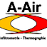 A-air logo, A-air contact details