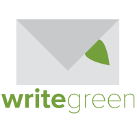 Write Green logo, Write Green contact details