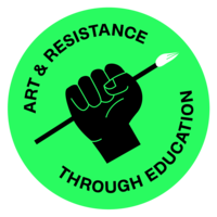 Art and Resistance Through Education logo, Art and Resistance Through Education contact details