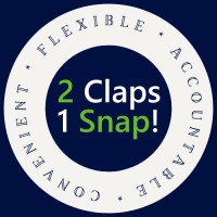 2 Claps 1 Snap logo, 2 Claps 1 Snap contact details