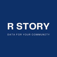 R Story logo, R Story contact details