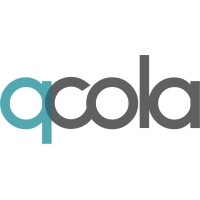 QCola logo, QCola contact details