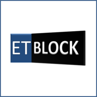 ETblock logo, ETblock contact details