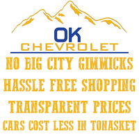 OK Chevrolet logo, OK Chevrolet contact details