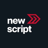 new script logo, new script contact details