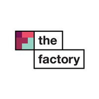 the factory logo, the factory contact details