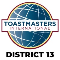 Toastmasters District 13 logo, Toastmasters District 13 contact details