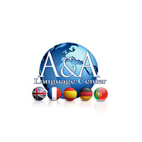 A&A Language Center logo, A&A Language Center contact details