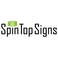 SpinTopSigns logo, SpinTopSigns contact details