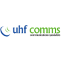 UHF Comms logo, UHF Comms contact details