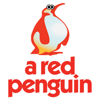 A Red Penguin logo, A Red Penguin contact details