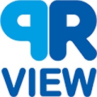 The PR View logo, The PR View contact details