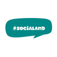 Socialand logo, Socialand contact details