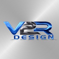 V2R Design logo, V2R Design contact details