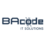 BAcode logo, BAcode contact details