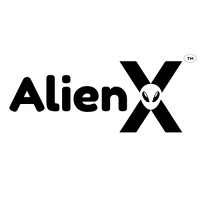 AlienX logo, AlienX contact details