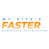 My Site's Faster logo, My Site's Faster contact details