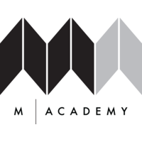 M | Academy logo, M | Academy contact details