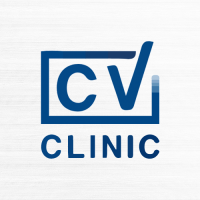 CV CLINIC logo, CV CLINIC contact details