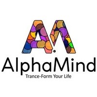 AlphaMinds logo, AlphaMinds contact details